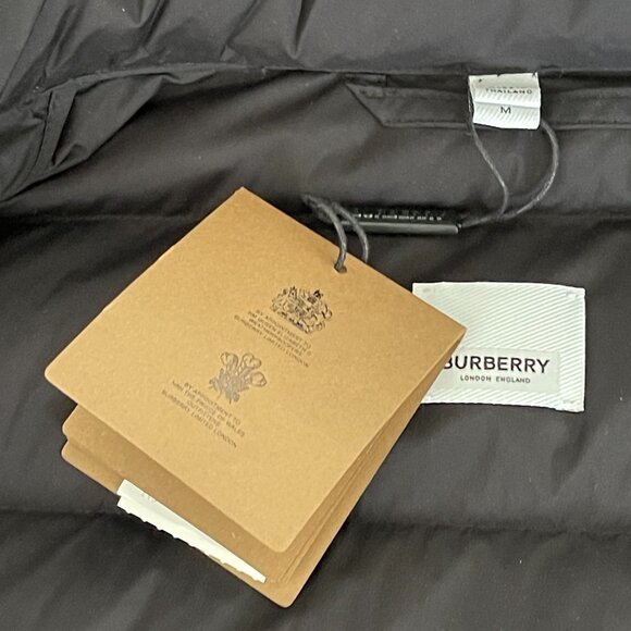 BURBERRY NEWBRIDGE BLACK HOODED QUILTED DOWN LONG PARKA PUFFER COAT US SZ. 12 - Picture 11 of 12